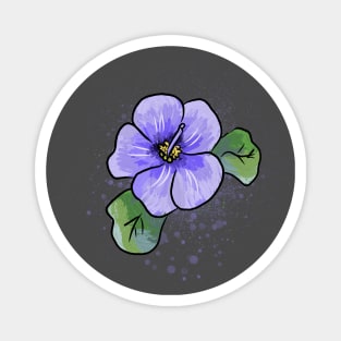 Painted Violet Magnet